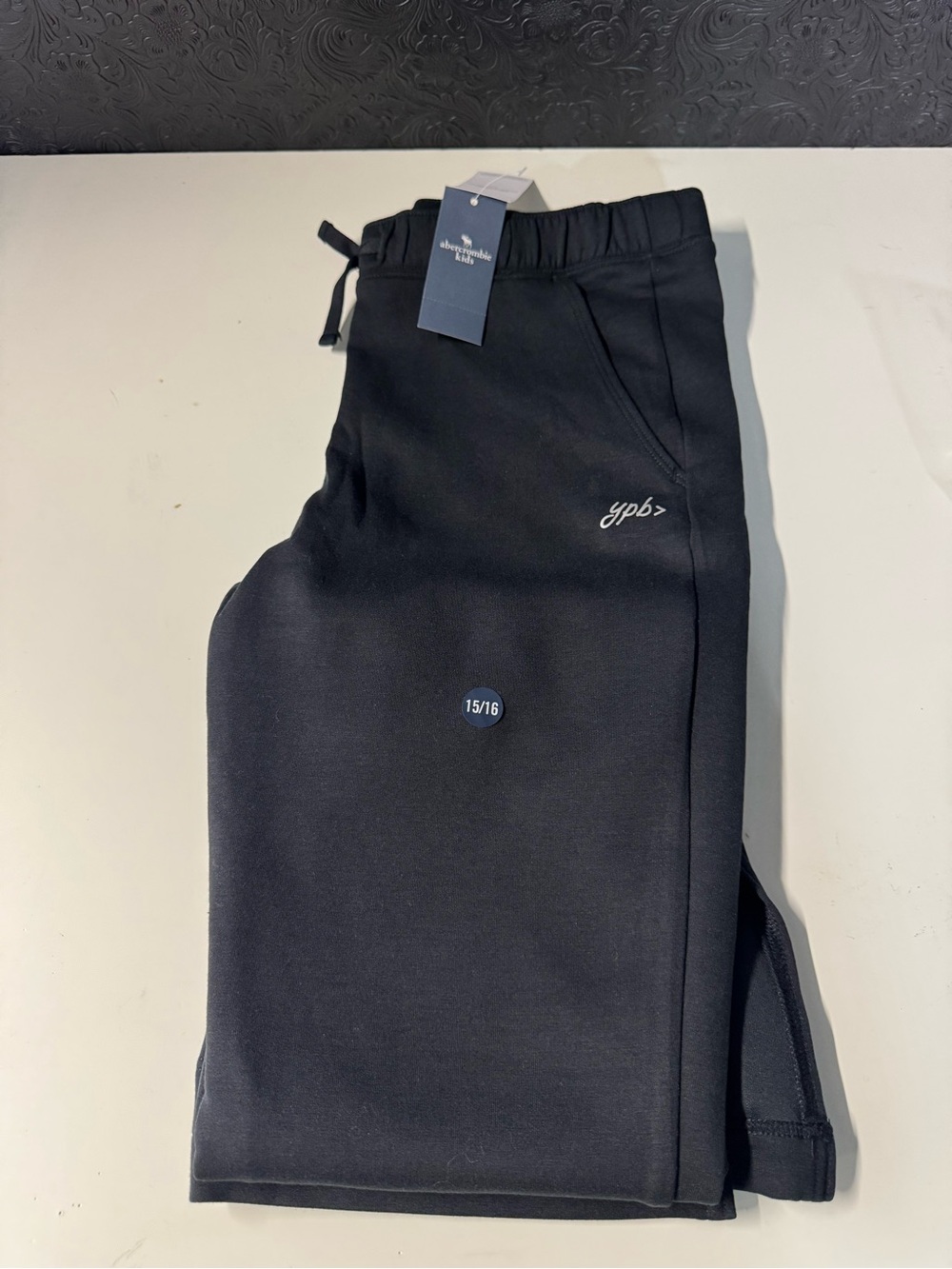 abercrombie kids Black Jogger Sweatpants
